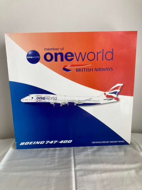 British Airways 747 aircraft model 1:200 scale
