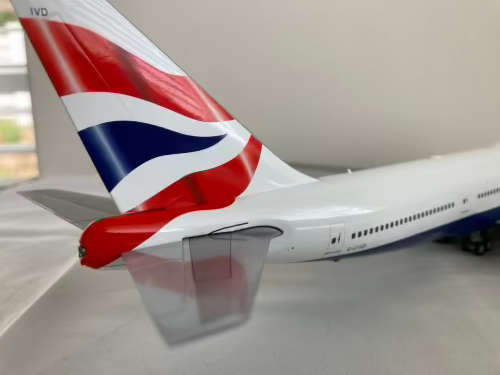 British Airways 747 aircraft model 1:200 scale