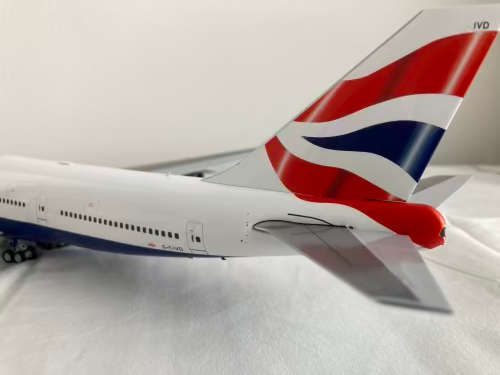 British Airways 747 aircraft model 1:200 scale
