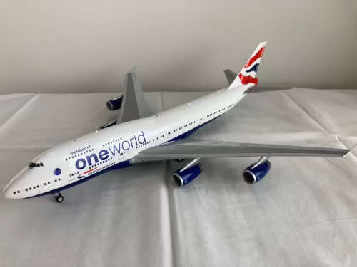 British Airways 747 aircraft model 1:200 scale