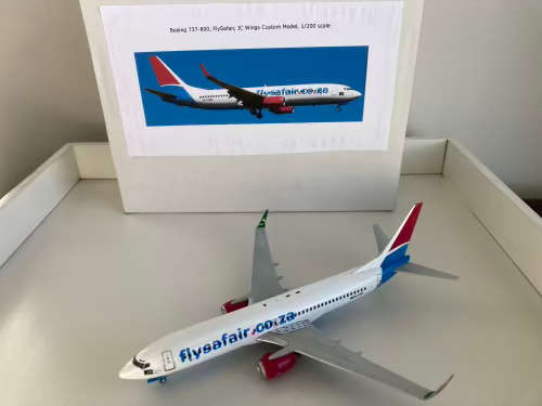FlySafair aircraft model 1:200 scale