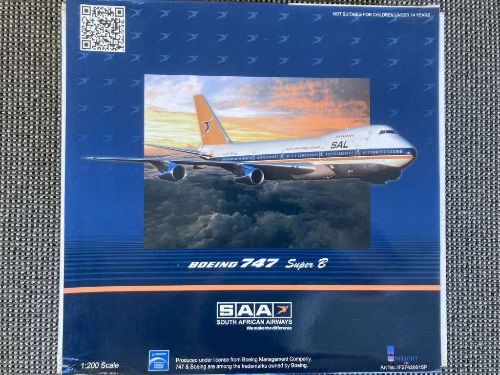 South African Airways Springbok 747 Magaliesberg model 1:200