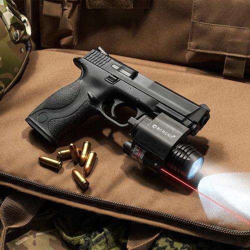 Barska Red Laser with 200 Lumen Flashlight