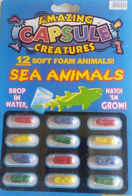 Amazing Capsule Creatures - SEA ANIMALS - Just add water - 12 Animal Collection