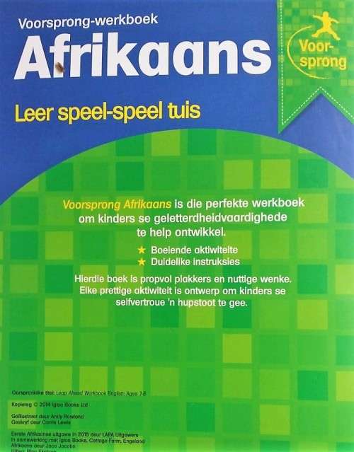 Voorsprong Werk - AFRIKAANS - Leer speel speel Tuis !