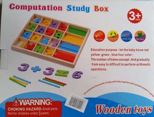 Wooden Study box ! Colourful and strong  Make Education fun