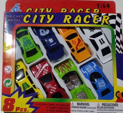 City Racer - 8 Piece DIE CAST car set