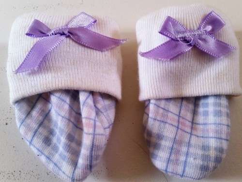 Blue and Purple Mittens