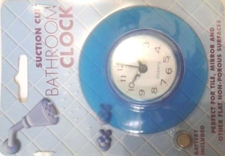 Waterproof Clock With Suction Pad !!- Keep Track of Time on Those Rushed Mornings!