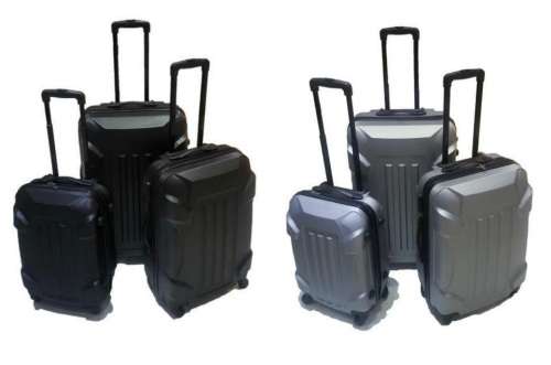 3 Piece Hard Case Luggage Trolley Set