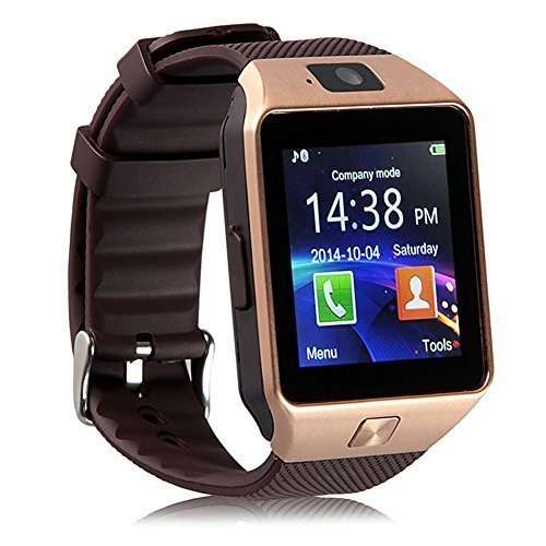 SMART WATCH WITH LCD, CAMERA, BLUETOOTH,MP3- BRONZE