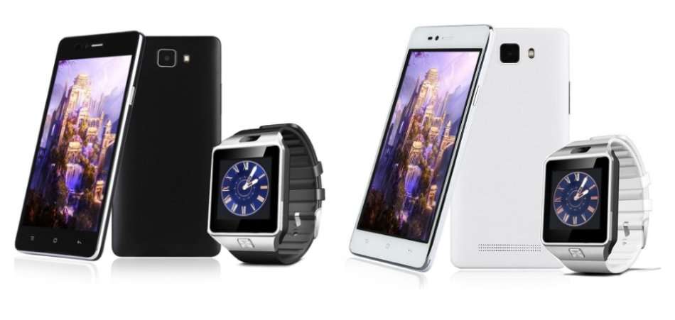 3G Ultraslim  5" Android Smartphone + Smartwatch Combo