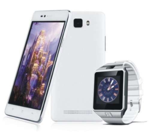 3G Ultraslim  5" Android Smartphone + Smartwatch Combo