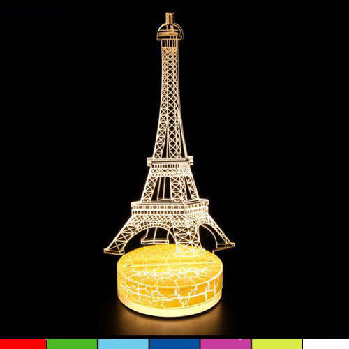 Eiffel Tower Illusion 7colors Changing Night Light (R799!!) VALENTINE SPECIAL