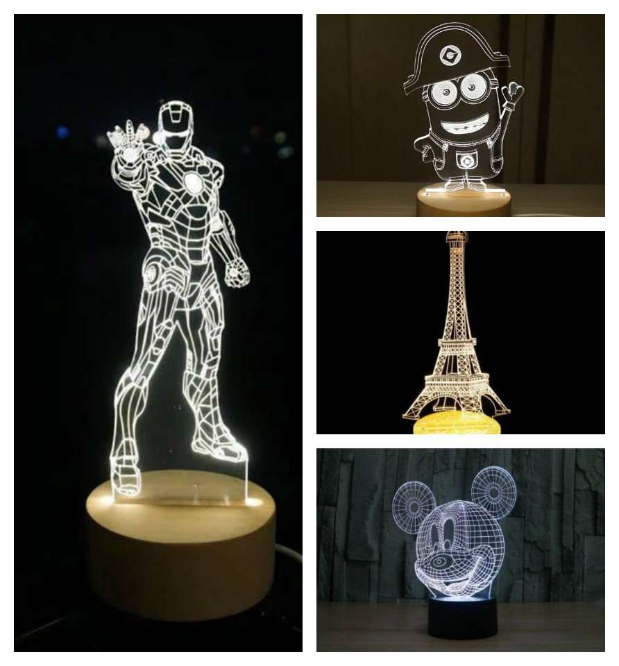 3D Illusion Night Light