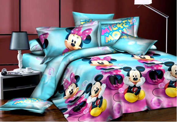 Mickey / Minnie Mouse Duvet Cover Set QUEEN