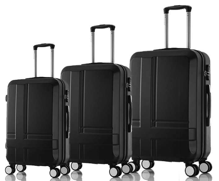 3 Piece Hard Case Luggage Trolley Set