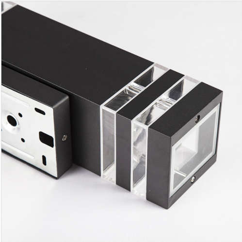 Outdoor Double Aluminum Glass Wall Light