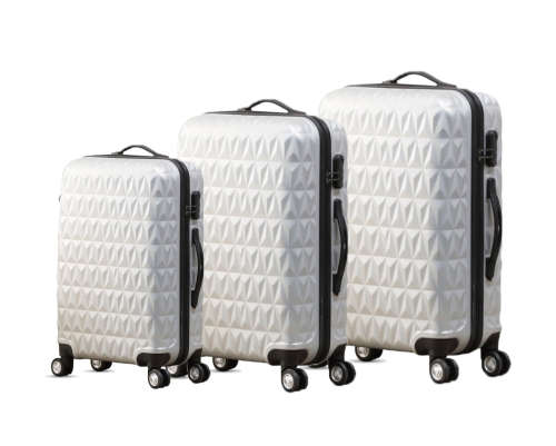 3 Piece Hard Case Luggage Trolley Set