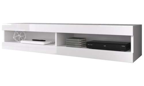 Floating Contemporary Wooden TV Cabinet with LED Lights  **R12999.00** LAST ONE