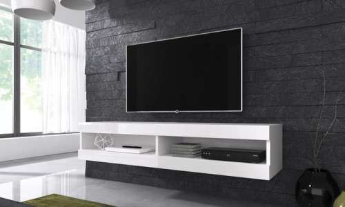 Floating Contemporary Wooden TV Cabinet with LED Lights  **R12999.00** LAST ONE
