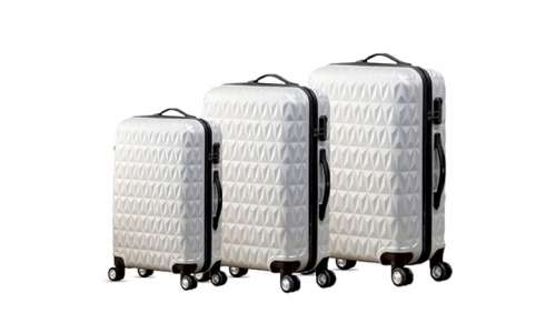 3 Piece Diamond Hard Case Luggage Trolley Set