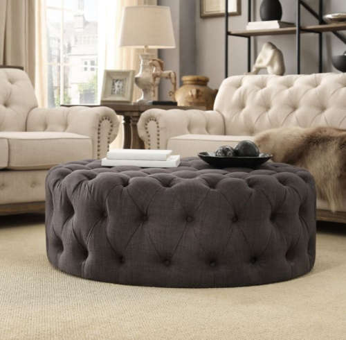 Monaco Deep Button Ottoman