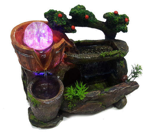 Tabletop Water Fountain With LED Feature