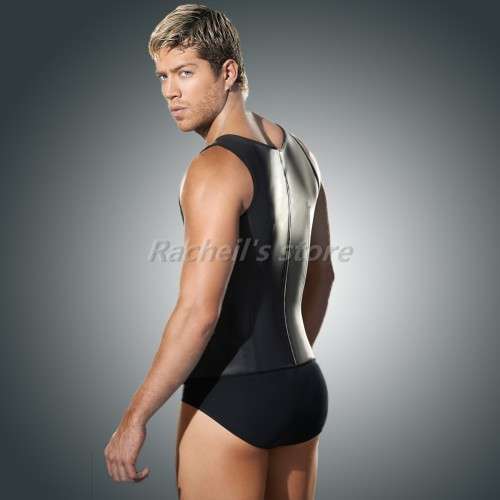 latex waist trainer vest for men