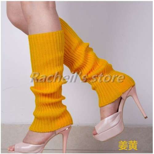 leg warmers bright candy fluorescent color