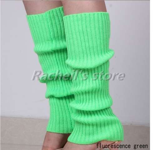 leg warmers bright candy fluorescent color