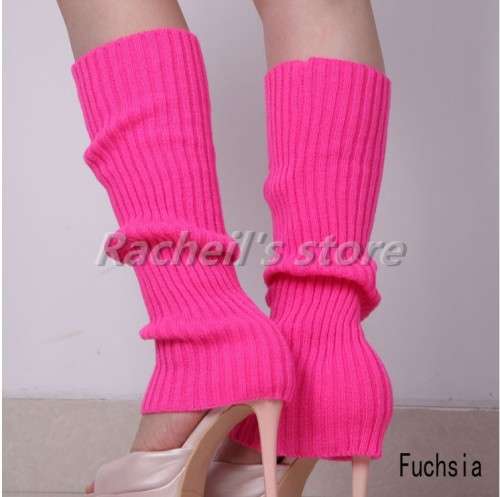 leg warmers bright candy fluorescent color