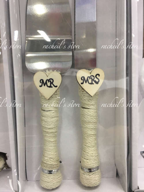 Wedding Wine/champagne glass set & Cake knife set