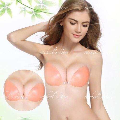 Silicone Bra with Push up and transparent strap unbra free bra*Local stock*