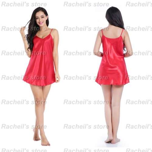 Satin Silk Gown Sleep wear#local stock#