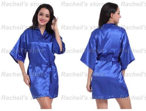 Satin gown Satin Robe silk sleeping gown robe#Local stock#
