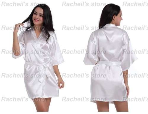 Satin gown Satin Robe silk sleeping gown robe#Local stock#