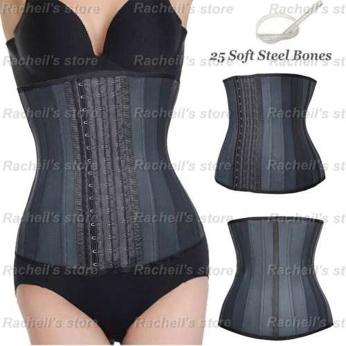 Latex waist trainer quality Genuines Waist Cincher 25 steel bones#local stock#