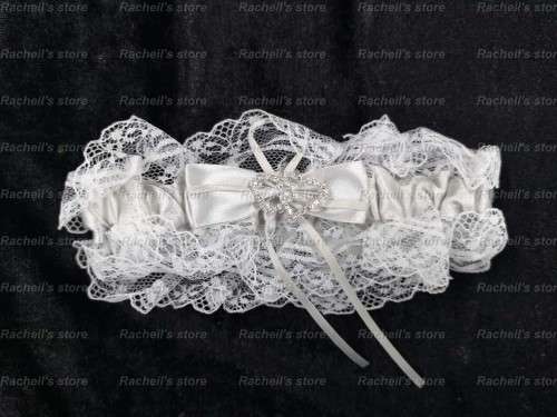 Silver Grey Garters Wedding garters Thigh ring#Local stock#