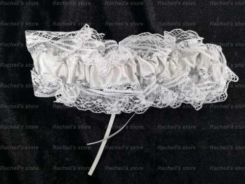 Silver Grey Garters Wedding garters Thigh ring#Local stock#