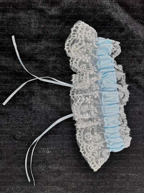 Garters wedding garters thigh belt light blue#local stock#
