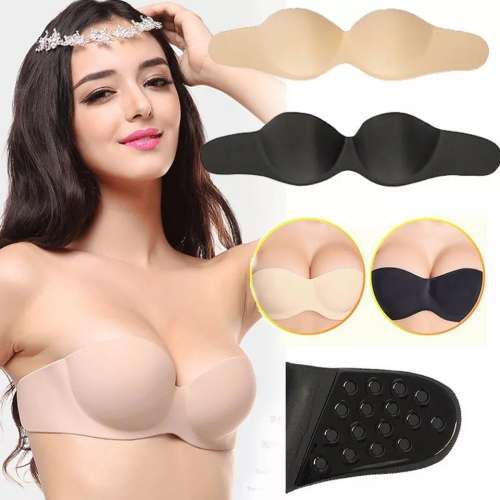 freebra/Invisible bra/silicone bra/stick on push up bra material surface#local stock#Price reduced!