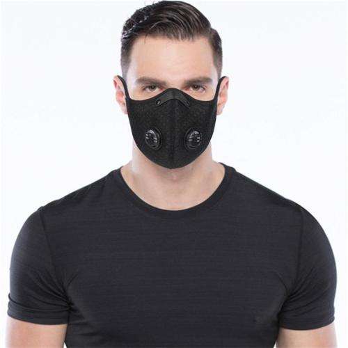 Face mask Sporty with Double valve comfortable breathable soft reusable with velcro#local stock#
