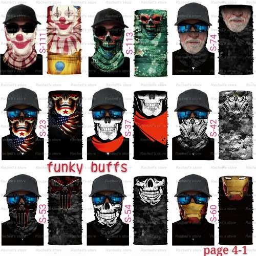 Buffs funky faces Cool faces skull faces mask scarf tube scarf#local stock#