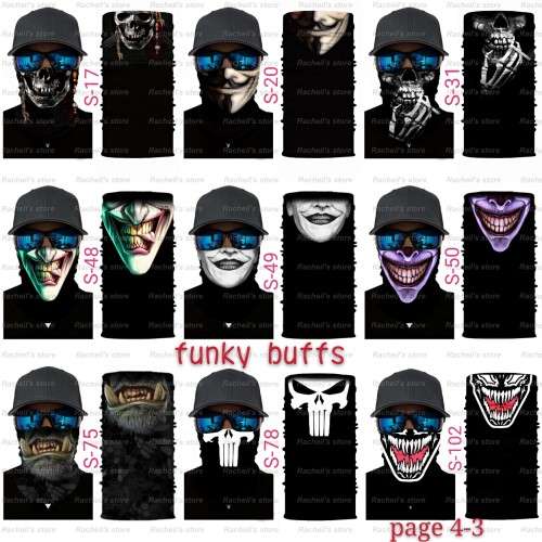 Buffs funky faces Cool faces skull faces mask scarf tube scarf#local stock#