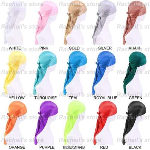 Durags Durag Silky Finish durag unisex headwrap hiphop style#New colors arrival# #local stock#