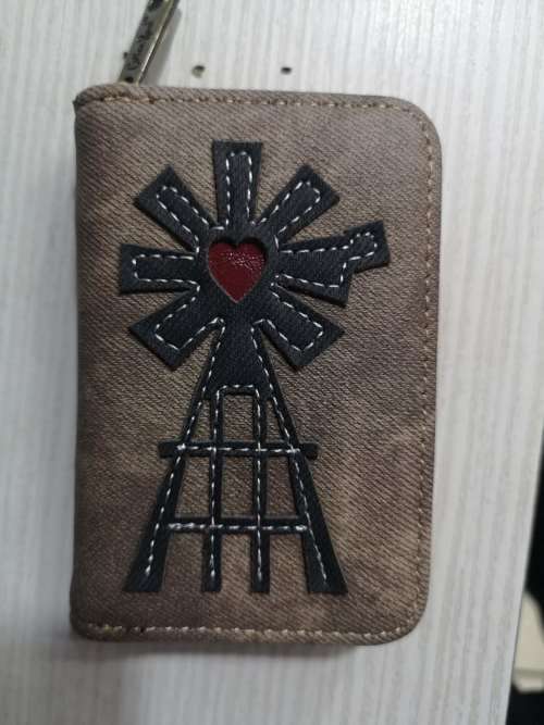 Card holder card wallet Leather card holder Cotton road Windmill#local stock#
