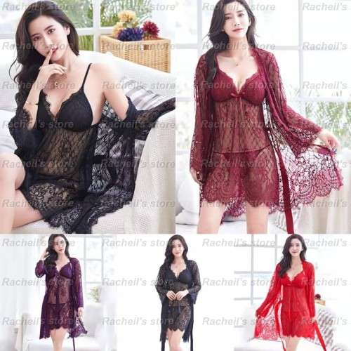Sexy Lingerie babydoll night dress long dresslace dress#local stock# #fast shipping#