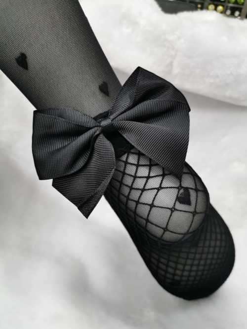 Ankle Socks Fishnet socks Bowtie ankle socks#local stock#