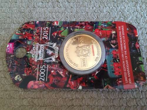 Liverpool Istanbul coin from Anfield